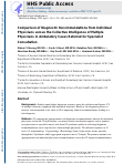 Cover page: Comparison of Diagnostic Recommendations from Individual Physicians versus the Collective Intelligence of Multiple Physicians in Ambulatory Cases Referred for Specialist Consultation