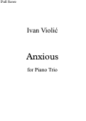Cover page: Anxious for Piano Trio