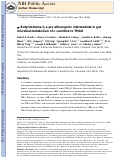 Cover page: γ-Butyrobetaine is a proatherogenic intermediate in gut microbial metabolism of L-carnitine to TMAO.