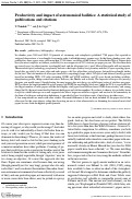 Cover page: Productivity and impact of astronomical facilities: A statistical study ofpublications and citations