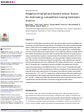 Cover page: Adaptive smartphone-based sensor fusion for estimating competitive rowing kinematic metrics