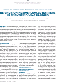 Cover page: Advancing Diversity and Inclusivity in Ocean Sciences by Re-Envisioning Overlooked Barriers in Scientific Diving Training