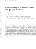 Cover page: Harmonic analysis of discrete tracers of large-scale structure