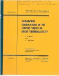Cover page: Variational Formulations of the Coupled Theory of Linear Thermoelasticity