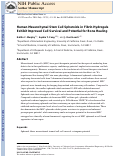 Cover page: Human mesenchymal stem cell spheroids in fibrin hydrogels exhibit improved cell survival and potential for bone healing