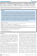 Cover page: ER Stress in Retinal Degeneration in S334ter Rho Rats