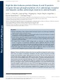 Cover page: High‐fat diet induces protein kinase A and G‐protein receptor kinase phosphorylation of β2‐adrenergic receptor and impairs cardiac adrenergic reserve in animal hearts