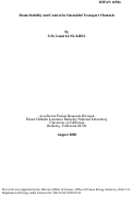 Cover page: Beam Stability and Control in Solenoidal Transport Channels