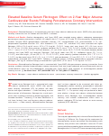 Cover page: Elevated Baseline Serum Fibrinogen: Effect on 2‐Year Major Adverse Cardiovascular Events Following Percutaneous Coronary Intervention