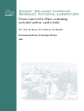 Cover page: Ozone Removal by Filters Containing Activated Carbon: A Pilot Study