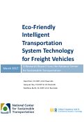 Cover page: Eco-Friendly Intelligent Transportation System Technology for Freight Vehicles