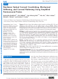 Cover page: Nonlinear Optical Corneal Crosslinking, Mechanical Stiffening, and Corneal Flattening Using Amplified Femtosecond Pulses.