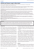 Cover page: Insomnia and Telomere Length in Older Adults