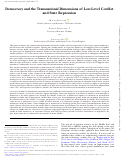 Cover page: Democracy and the Transnational Dimensions of Low-Level Conflict and State Repression