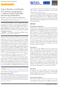 Cover page: Gaps in Hepatitis A and Hepatitis B Vaccination Among Hepatitis C Antibody-Positive Individuals Experiencing Homelessness.