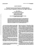 Cover page: Parental communication deviance and schizophrenia: A cross-cultural comparison of Mexican- and Anglo-Americans.