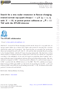 Cover page: Search for a new scalar resonance in flavour-changing neutral-current top-quark decays t → qX (q = u, c), with X →bb¯, in proton-proton collisions at s = 13 TeV with the ATLAS detector