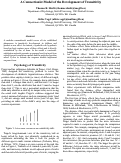 Cover page: A Connectionist Model of the Development of Transitivity