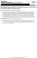 Cover page of Humanizing Engineering Education: Empathy, Engagement, and Self-Efficacy as Pathways to Equity in Learning Design