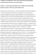 Cover page: Comparative investigation of soil CO2 flux measurements and geostatistical estimation methods on Masaya volcano, Nicaragua