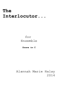Cover page: The Interlocutor