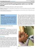 Cover page: Use of a punch tool for paring plantar warts in an “awl-like” manner