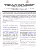 Cover page: Application of the Firefly Algorithm to Optimal Operation of Reservoirs with the Purpose of Irrigation Supply and Hydropower Production