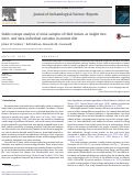 Cover page: Stable isotope analysis of serial samples of third molars as insight into inter- and intra-individual variation in ancient diet