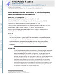 Cover page: Understanding molecular mechanisms in cell signaling through natural and artificial sequence variation