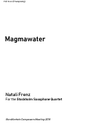 Cover page: Magmawater