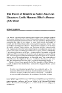 Cover page: The Power of Borders in Native American Literature: Leslie Marmon Silko's Almanac of the Dead