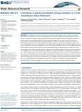 Cover page: Uncertainty in global groundwater storage estimates in a Total Groundwater Stress framework