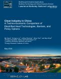 Cover page of Clean Industry in China: A Techno-Economic Comparison of Electrified Heat Technologies, Barriers, and Policy Options