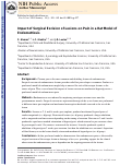 Cover page: Impact of surgical excision of lesions on pain in a rat model of endometriosis.