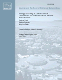 Cover page of ​Energy Modeling in Urban Districts: Forecast of multi-sector Energy Use and GHG Emissions