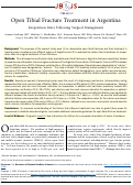 Cover page: Open Tibial Fracture Treatment in Argentina: Reoperation Rates Following Surgical Management.