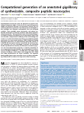 Cover page: Computational generation of an annotated gigalibrary of synthesizable, composite peptidic macrocycles