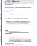 Cover page: Structurally vulnerable neighbourhood environments and racial/ethnic COVID-19 inequities