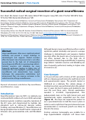 Cover page: Successful radical surgical resection of a giant neurofibroma