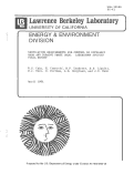 Cover page: Ventilation Requirements for Control of Occupancy Odor and Tobacco Smoke Odor: Laboratory Studies Final Report