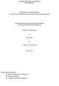 Cover page: Screening for At-Risk Readers: Use of Curriculum-Based Measurement and Teacher Judgment