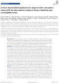 Cover page: A clinic-based tablet application to support safer conception among HIV serodiscordant couples in Kenya: feasibility and acceptability study