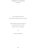 Cover page: The Network Determinants of Modern Bilateral Environmental Cooperation