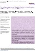 Cover page: Increasing engagement of Hispanics/Latinos in clinical trials on Alzheimer's disease and related dementias.