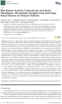 Cover page: Rho Kinase Activity, Connexin 40, and Atrial Fibrillation: Mechanistic Insights from End-Stage Renal Disease on Dialysis Patients.