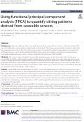 Cover page: Using functional principal component analysis (FPCA) to quantify sitting patterns derived from wearable sensors.