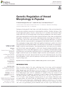 Cover page: Genetic Regulation of Vessel Morphology in Populus.