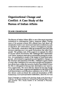 Cover page: Organizational Change and Conflict: A Case Study of the Bureau of Indian Affairs