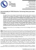 Cover page: Intersectionality for TESOL Education: Connecting Theory and Justice Pedagogy