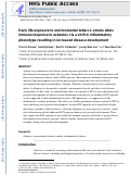 Cover page: Early life exposure to environmental tobacco smoke alters immune response to asbestos via a shift in inflammatory phenotype resulting in increased disease development